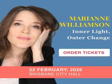 Bestselling author, spiritual teacher, and social activist Marianne Williamson is coming to Australia and New Zealand Bestselling author, spiritual teacher, and social activist Marianne Williamson is coming to Australia and New Zealand