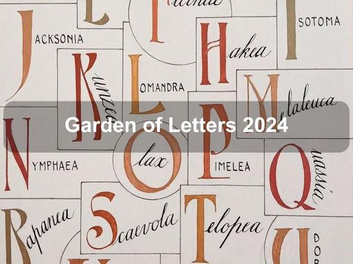 Join the Canberra Calligraphy society for their next exhibition ‘Garden of Letters’ at the Australian National Botanic Gardens